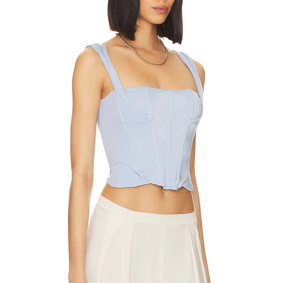 We are HAH by free people Knockout Top Perrywinkle XS 🆕 - Picture 2 of 9